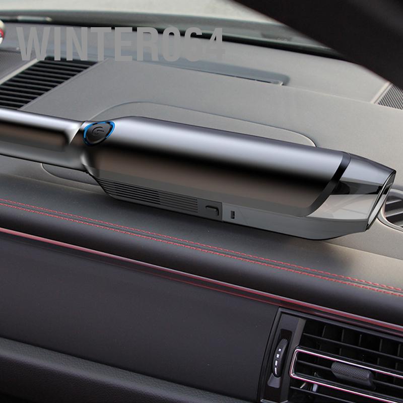 Winter064 Máy Hút Bụi Không Dây Cầm Tay Mini Có Thể Sạc Lại Công Suất Cao Cho Xe Hơi Gia Đình