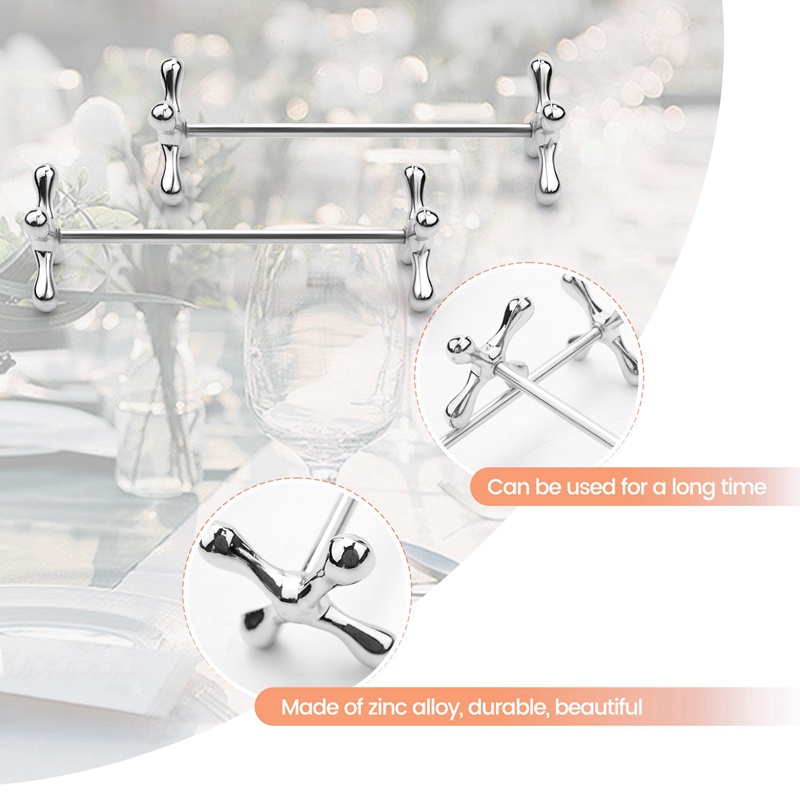 Set 6 Giá Đỡ Đũa Muỗng Nĩa Bằng Hợp Kim Kẽm Trang Trí Bàn Làm Việc