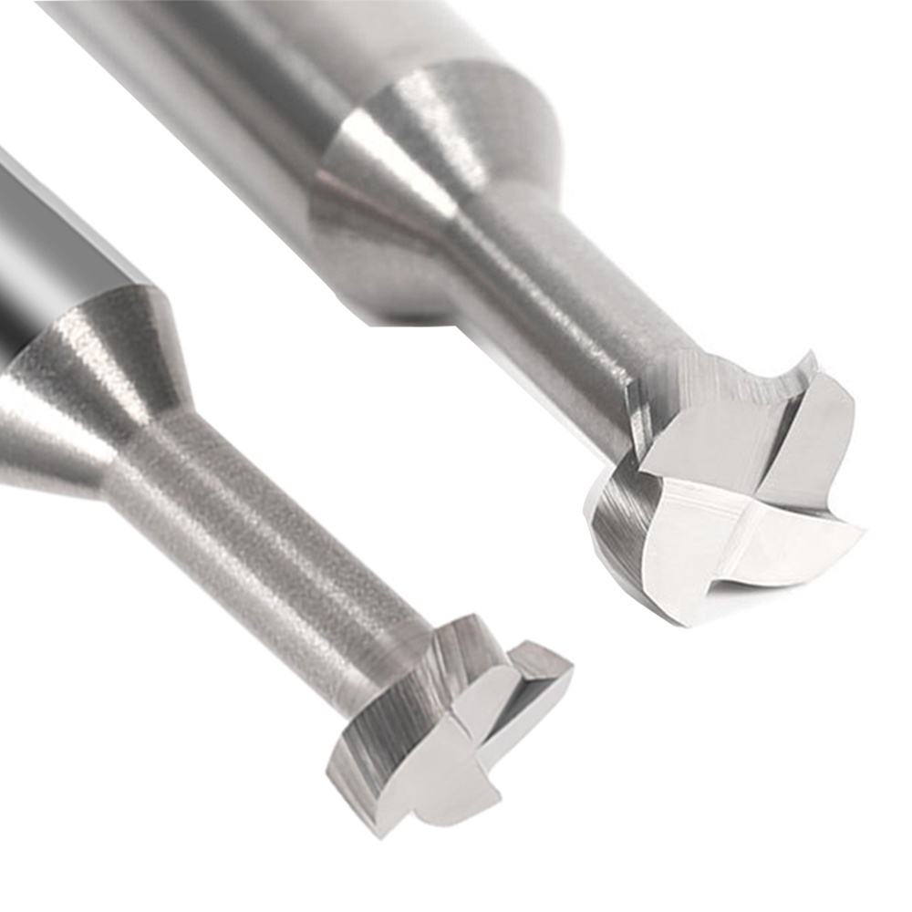 Mũi Phay CNC Vsharp HRC55 4 Rãnh Chữ T Bằng Hợp Kim Nhôm 3-10mm Chuyên Dụng