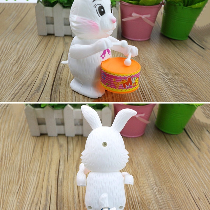 Trống Đồ Chơi Hình Thỏ Dễ Thương Cho Bé