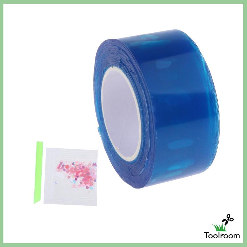 [Toolroom] Cuộn Băng Keo Hai Mặt Đính Kim Sa Mạnh Mẽ Đa Năng Gắn Bong Bóng Trang Trí