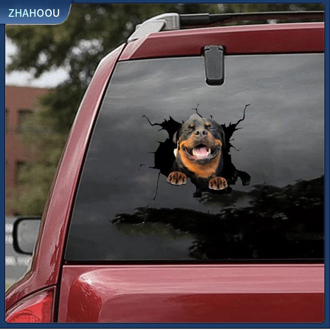 ☃Nhà Cửa☃ Miếng Dán Hình Chú Chó 3d D-2134 Trang Trí Thân / Cửa Sổ Xe Hơi