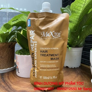 Hấp phục hồi tóc collagen 1 phút MAXTOP 500ml (2026)