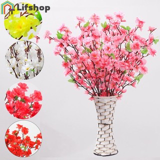 Cành hoa đào giả bằng lụa dùng trang trí tiệc cưới