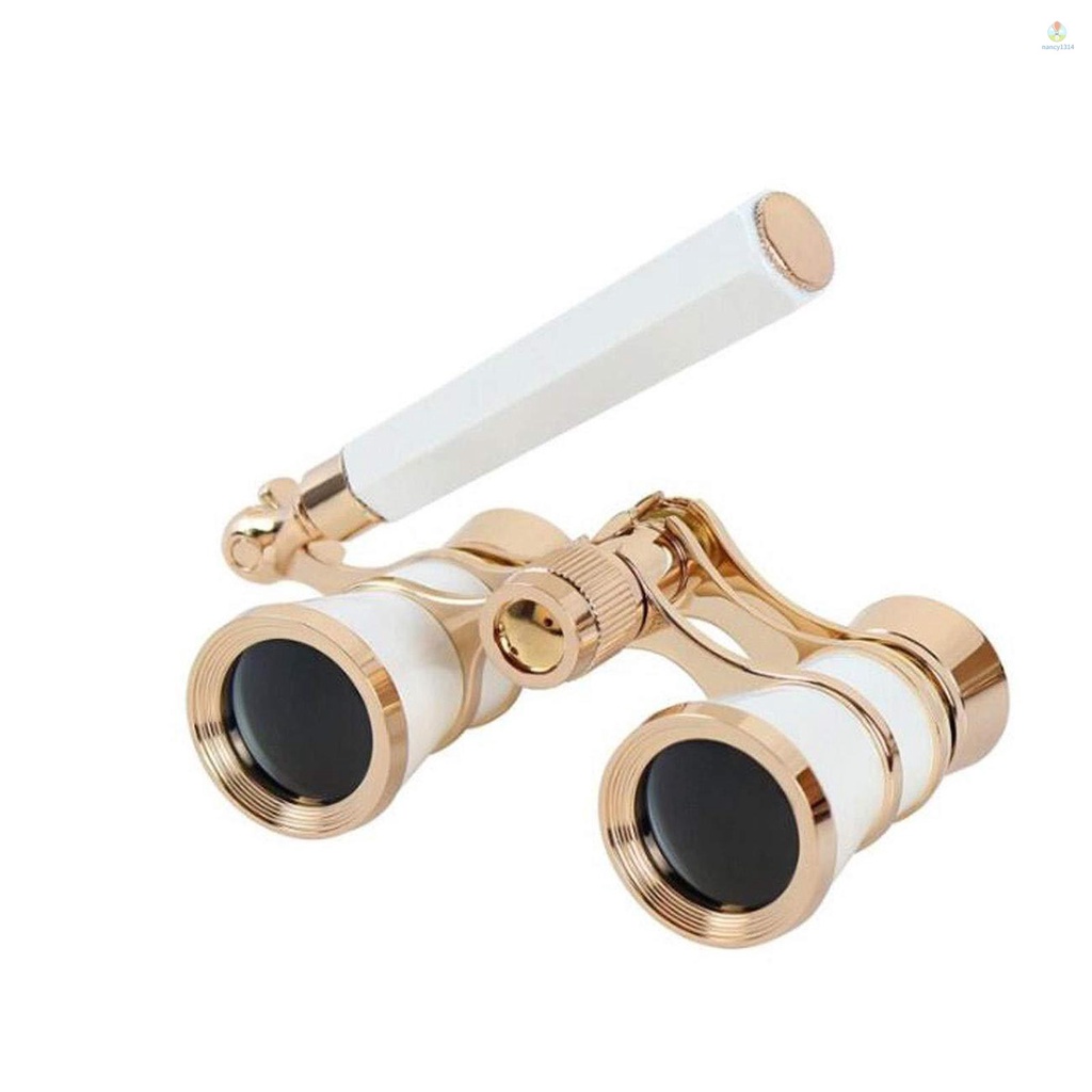 Ống Nhòm Kim Loại Mini 3x25 Gọn Nhẹ Có Tay Cầm Có Thể Gập Lại Cho Người Lớn Và Trẻ Em Biểu Diễn Nhạc Biểu Diễ