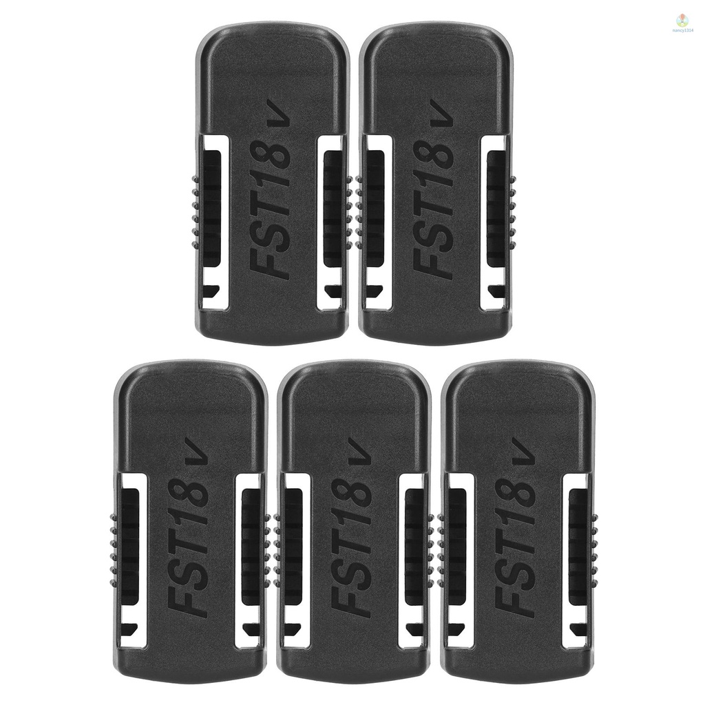 Set 5 Giá Đỡ Pin Lithium 18V Gắn Tường Tiện Dụng