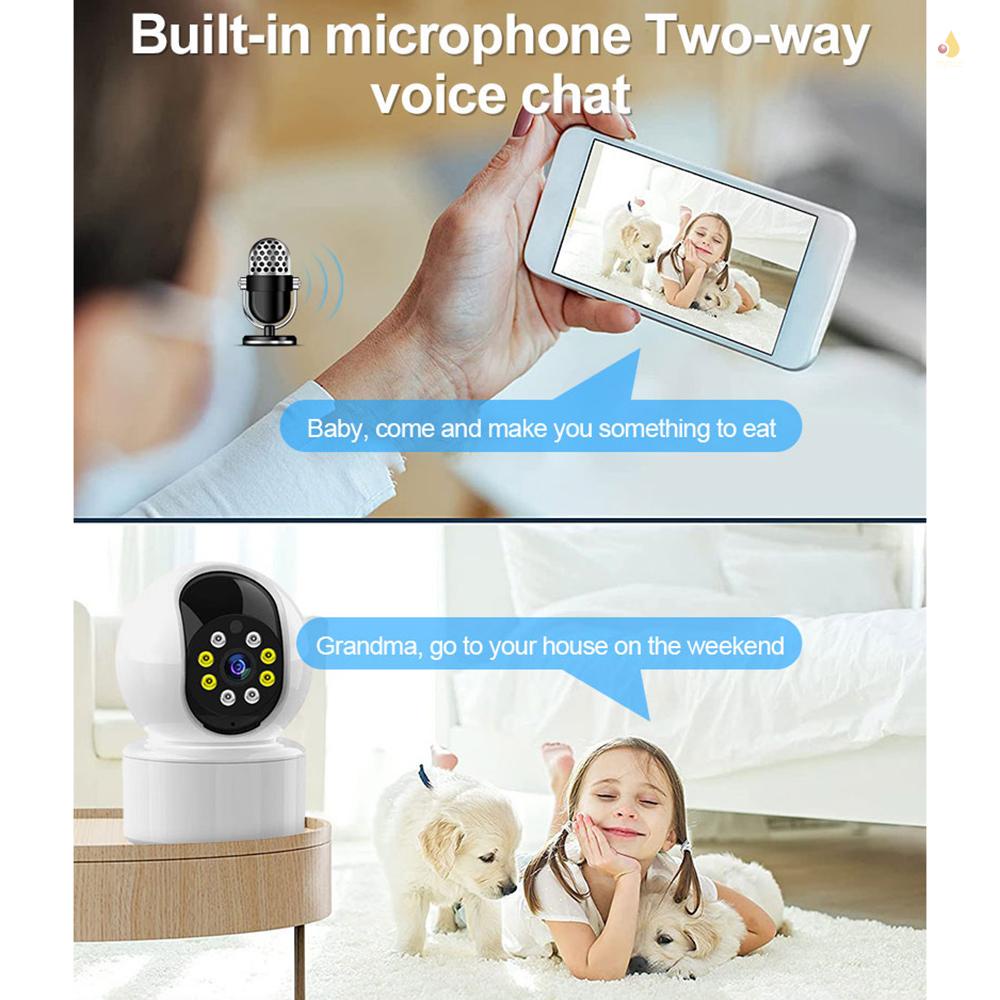 (mynivn) Hệ Thống Camera 1080P WiFi Không Dây Thông Minh 350P° Camera Không Dây Điều Khiển Từ Xa Hai Chiều Có Thể Xoay Tầm Nhìn Ban Đêm
