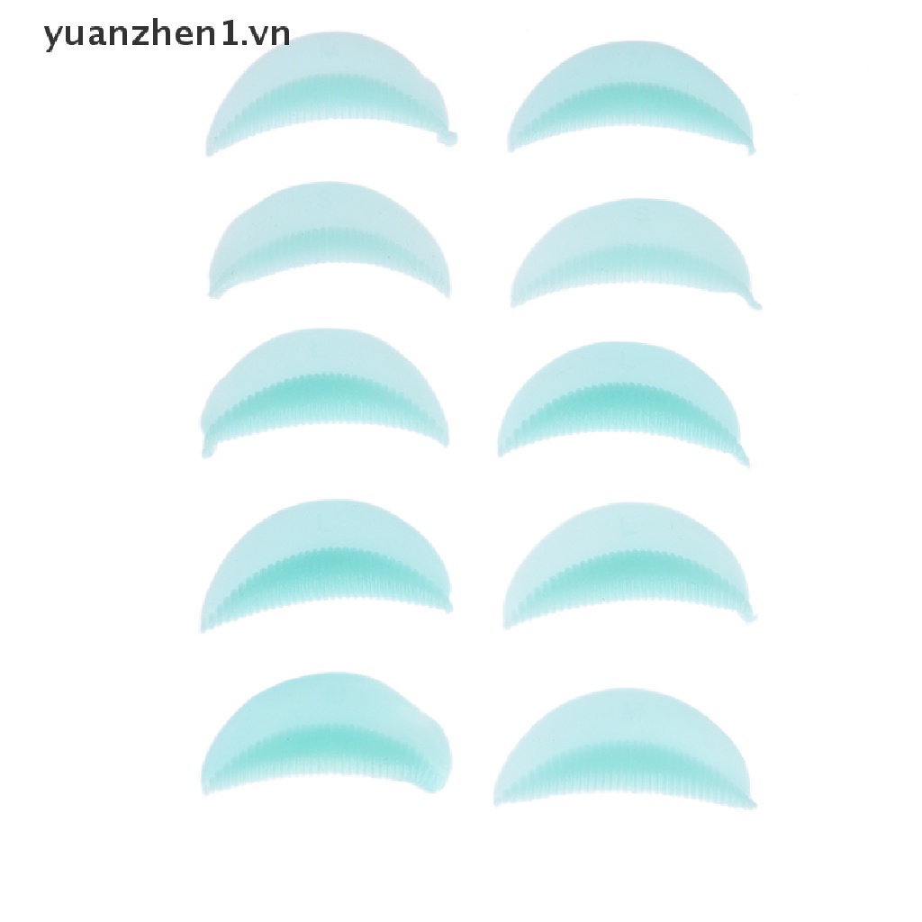 Set 5 Cặp Đệm Silicone Hỗ Trợ Uốn Mi Tiện Lợi