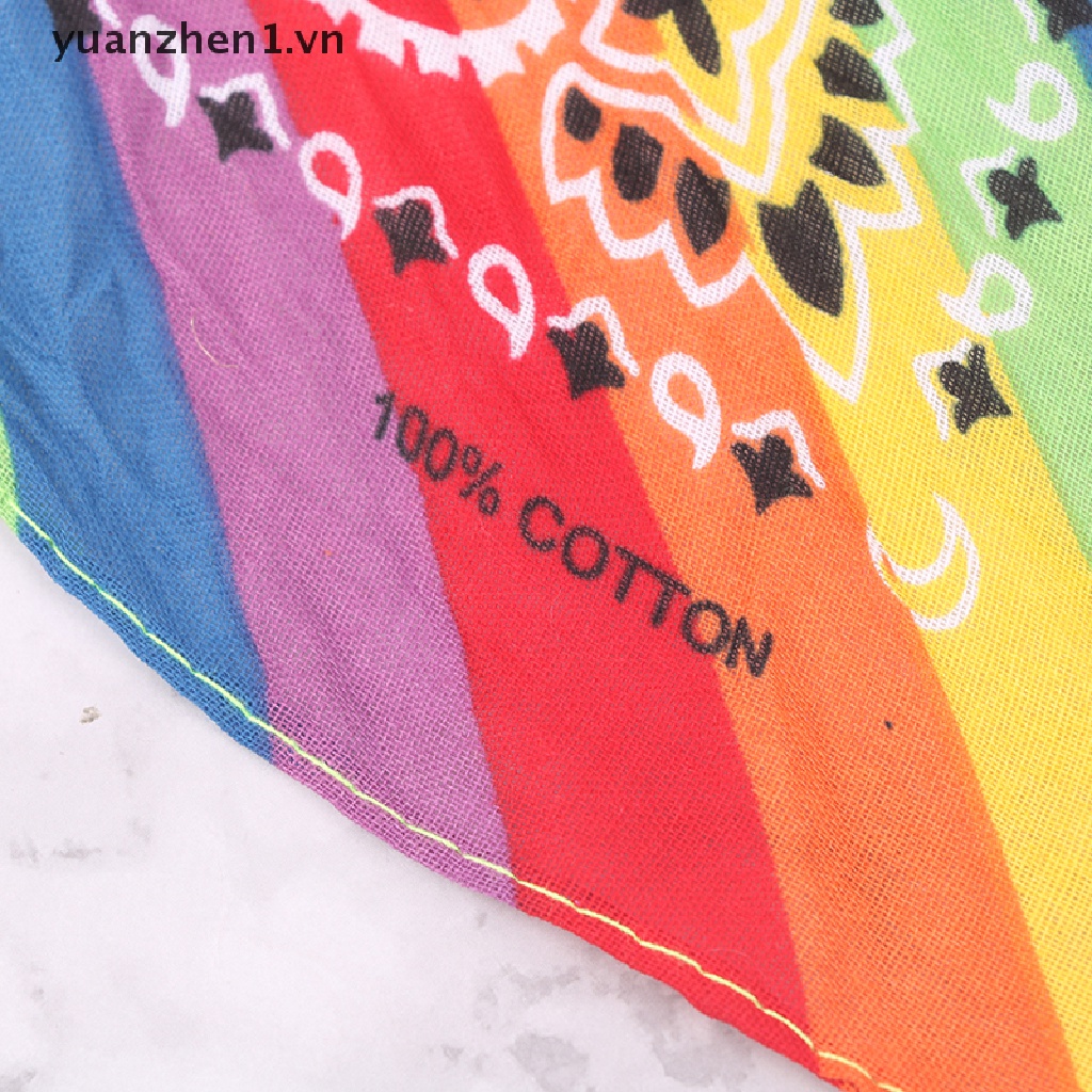 Khăn Choàng Cổ Bandana Vuông 55cm 6 Màu Chất Liệu Cotton Có Túi Tiện Dụng