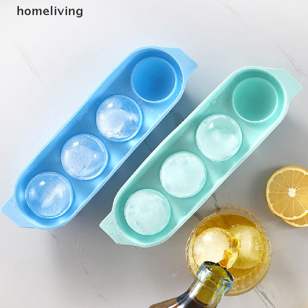 1 Khuôn Làm Đá Viên 4 Ngăn Bằng Silicone DIY