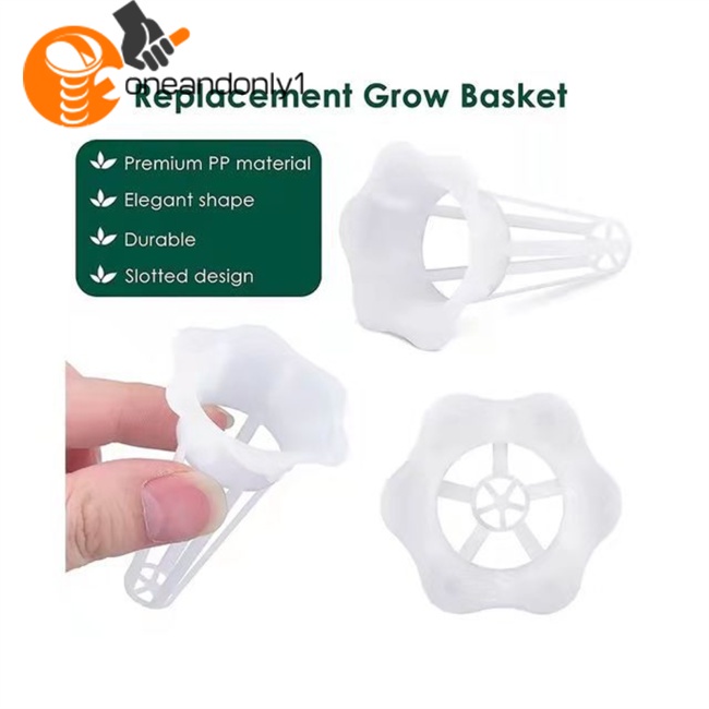 Bộ 50 Giỏ Trồng Cây Thủy Canh Hình Cánh Hoa Thay Thế Tương Thích Với Aerogardens