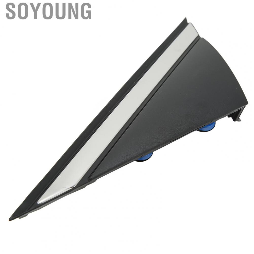 Soyoung Driver Side Triangle Door Mirror Flag Cover  Durable Perfect Fit 86180 C1000 Anti Aging Chrome Plating Front Fender Pillar Corner Molding for Car