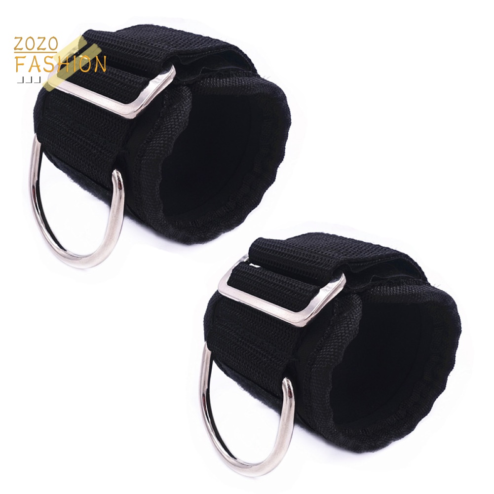 Bộ 2 Dây Đeo Mắt Cá Chân Chữ D Có Thể Điều Chỉnh Hỗ Trợ Luyện Tập Gym Tại Nhà