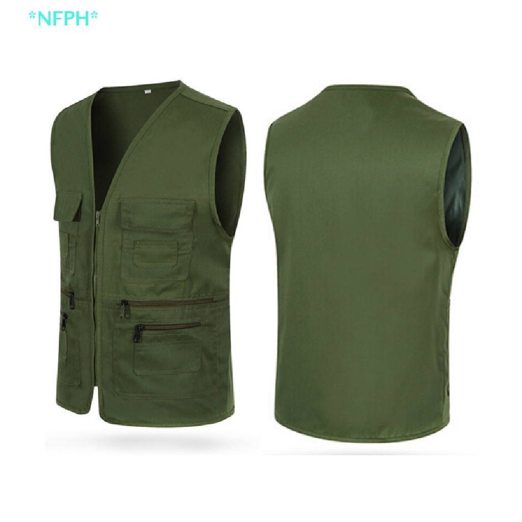 Áo Khoác Câu Cá / Leo Núi Nhiều Túi Thời Trang Cho Nam Mới