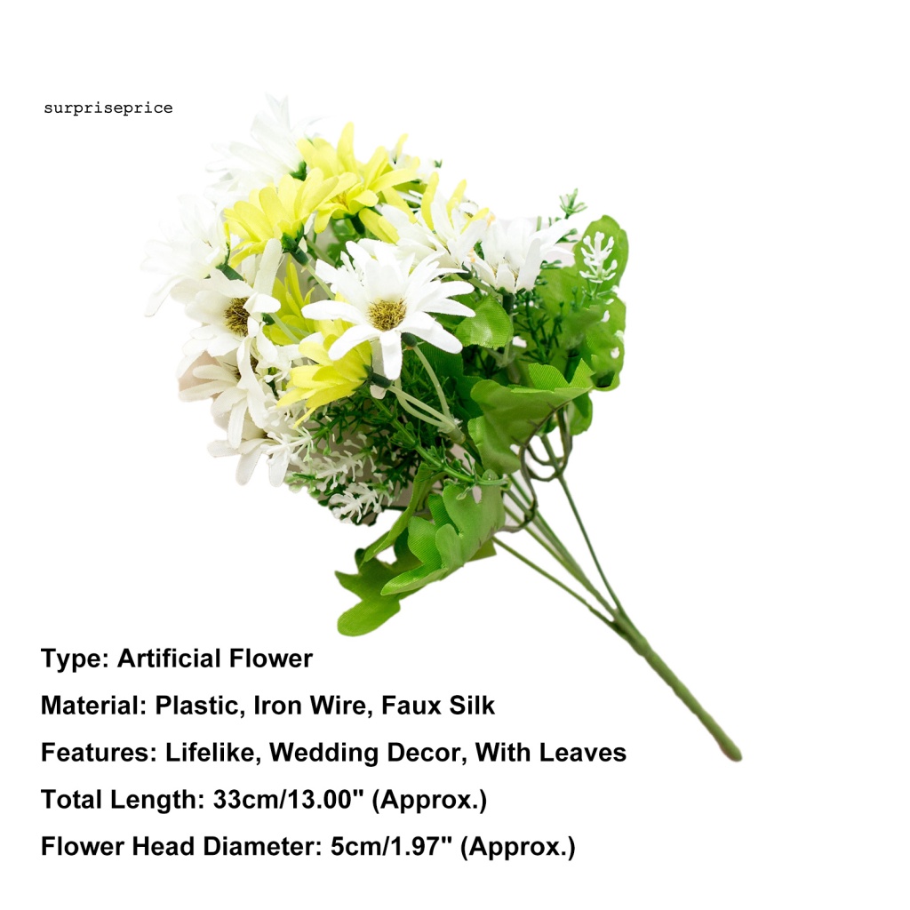 1 Bó Hoa Cúc Nhân Tạo Dùng Cho Trang Trí Tiệc Cưới