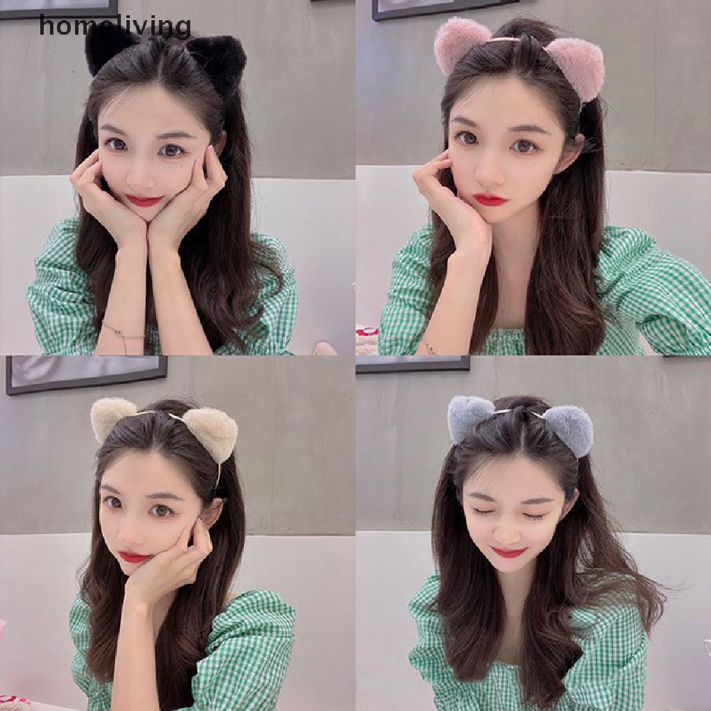 Băng Đô Tai Mèo Nhồi Bông Dễ Thương Dành Cho Nữ