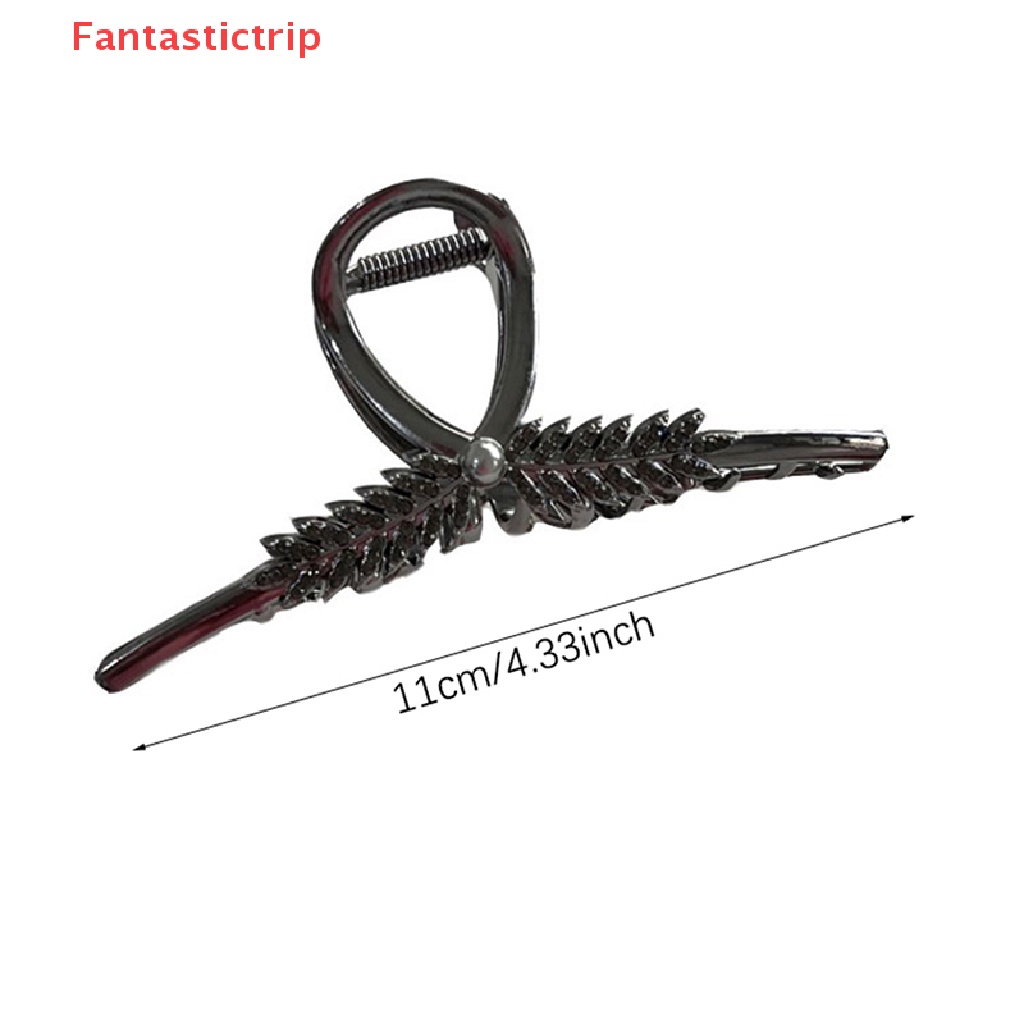 [Fantastictrip] Kẹp Tóc Càng Cua Đính Đá Lấp Lánh Thời Trang Tinh Tế Bằng Kim Loại Cho Nữ Sang Trọng Truy Cập Tóc Sang Trọng