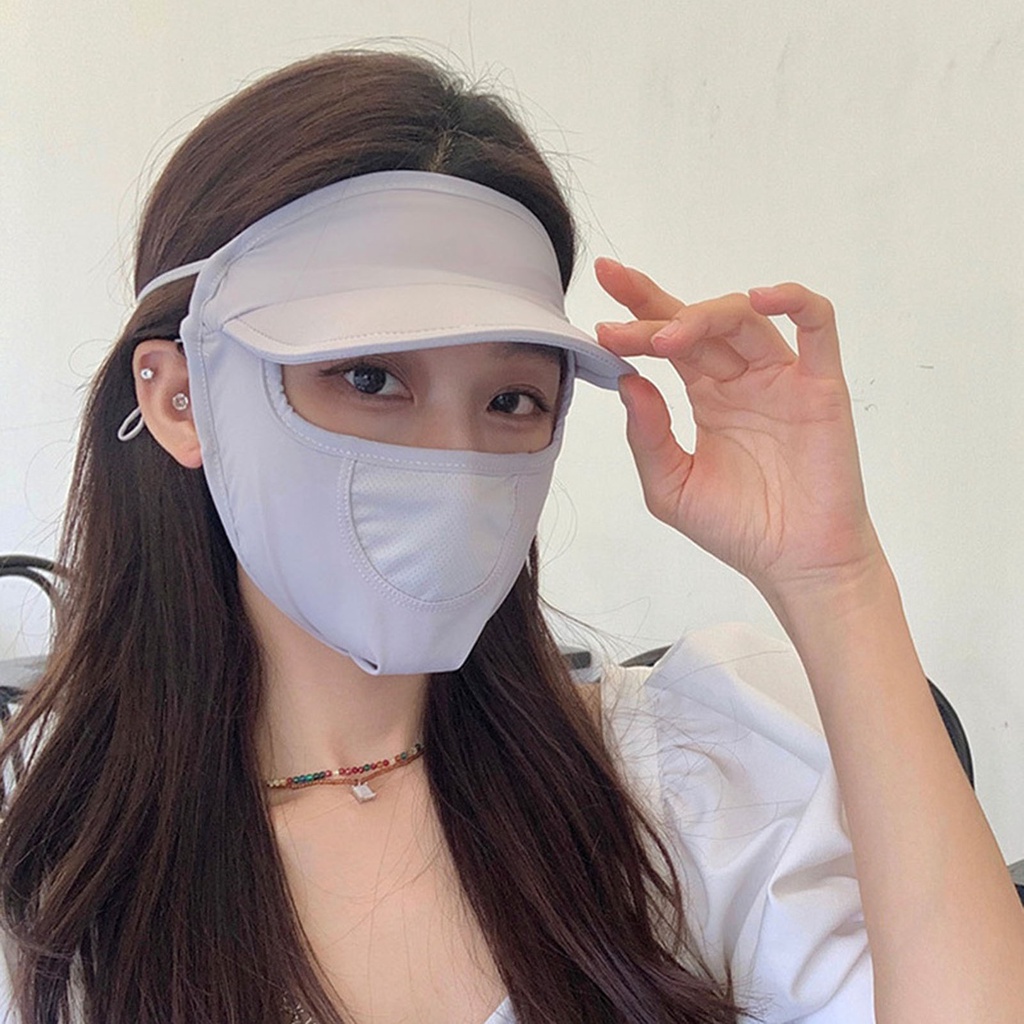 Mũ Trùm Đầu Che Nắng Màu Trơn Thoáng Khí Màu Sắc Thời Trang Cho Nữ