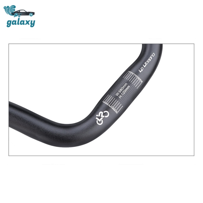 Galaxy Tay Lái Xe Đạp Hình Chữ U 25.4x580mm Bằng Hợp Kim Nhôm Cao Cấp