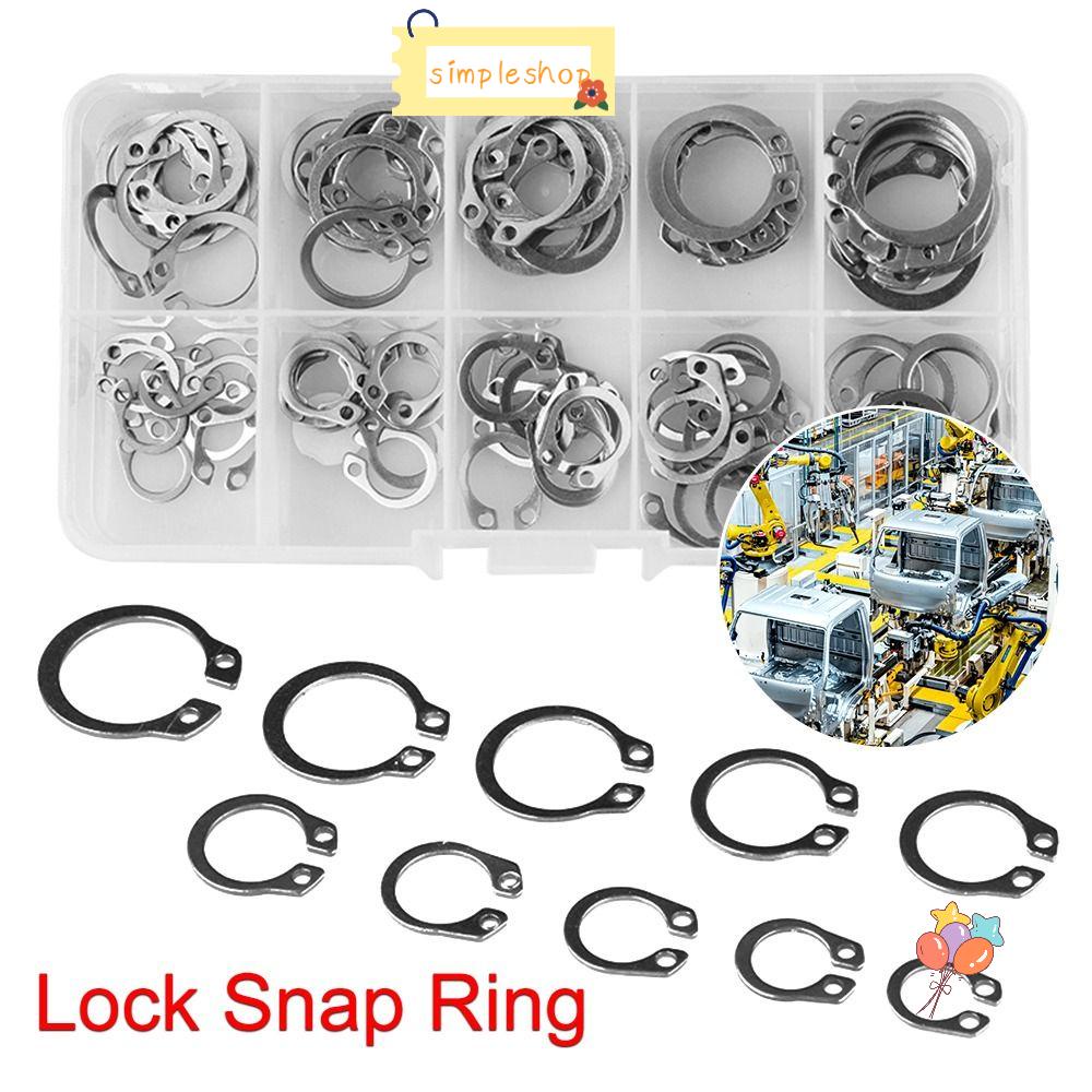 Set 100 Vòng Khóa Lỗ Bên Ngoài M8-M18 Chuyên Dụng