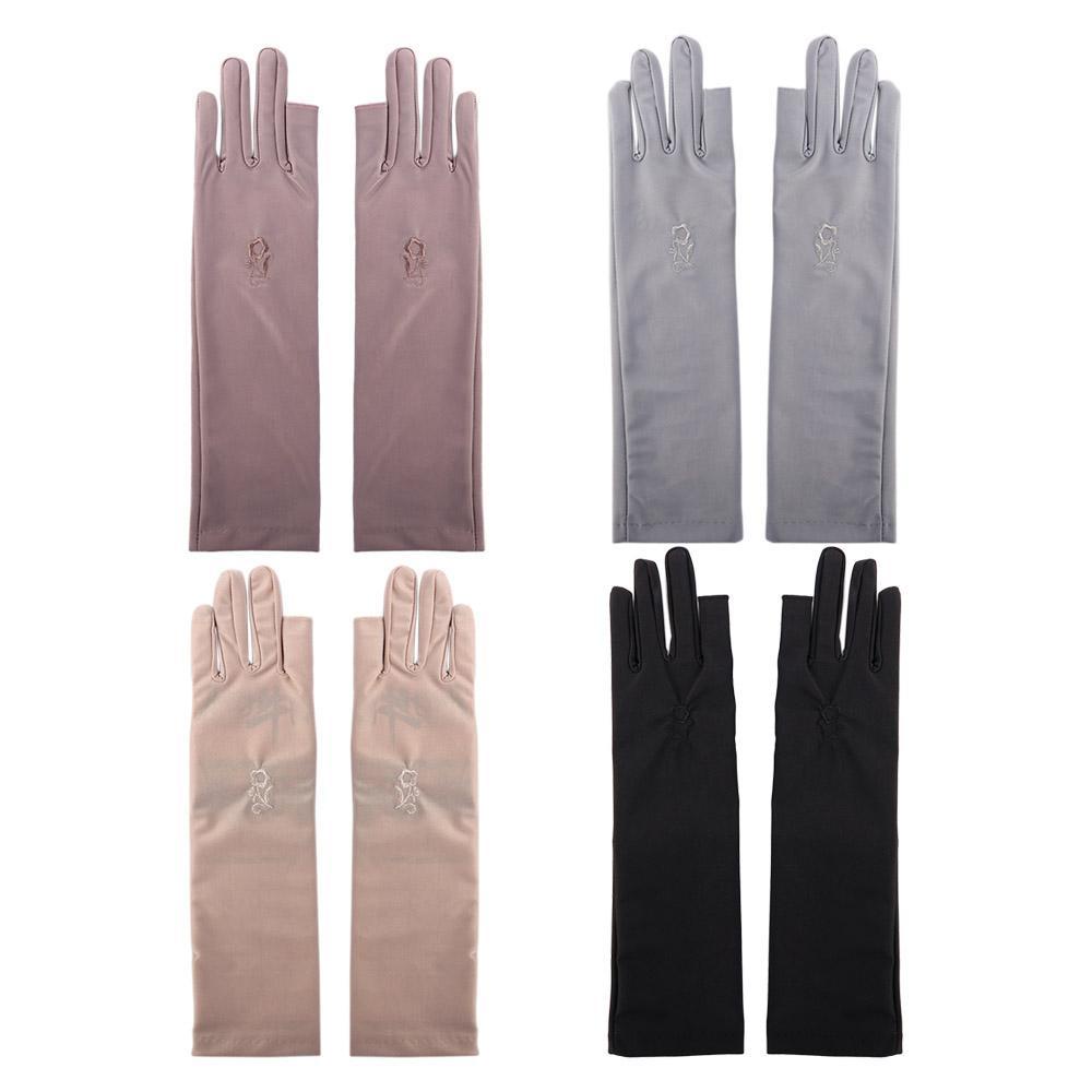 Vỏ Bọc Găng Tay Lái Xe Chống Tia UV Có Thể Chạm Màn Hình Cảm Ứng In Họa Tiết Hoa Thời Trang Mùa Hè Cho Nữ