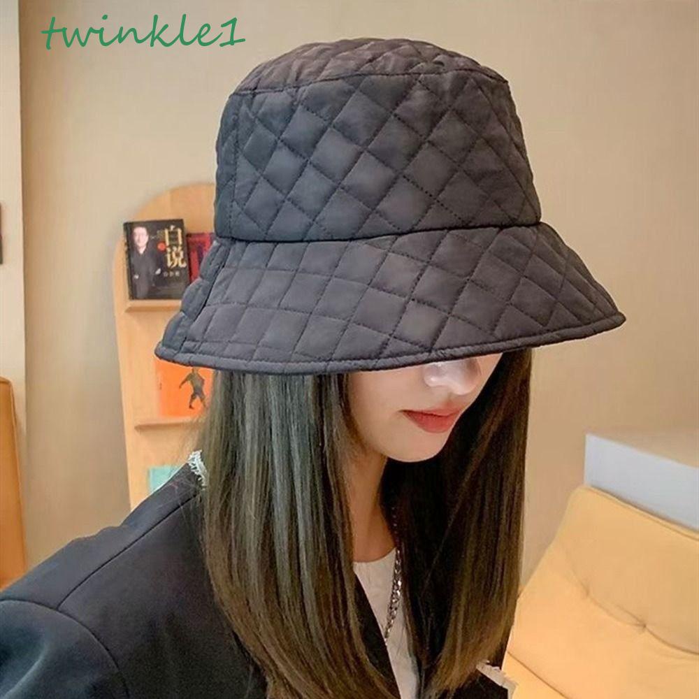 Mũ Bucket Panama Mềm Mại Phong Cách Retro Thời Trang Mùa Đông Cho Nữ