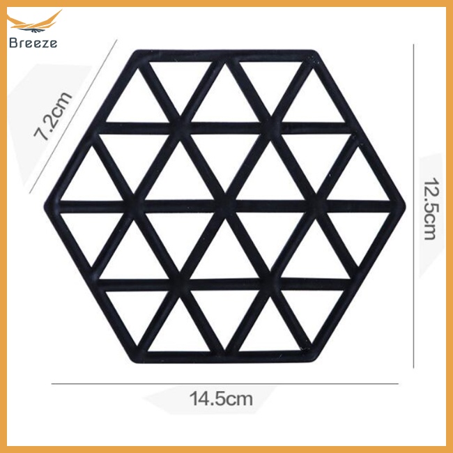 Vỏ Silicon Cách Nhiệt Hình Lục Giác Rỗng Bảo Vệ Bàn Ăn