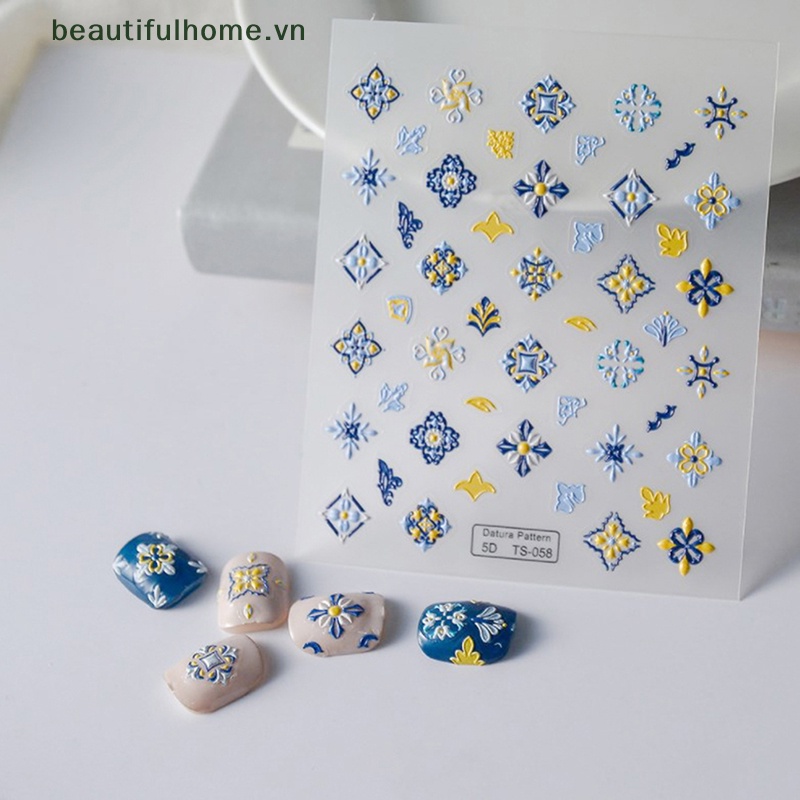 1 Tờ MiếNg DáN Trang Trí MóNg Tay Phong CáCh Bohemia ĐộC ĐáO