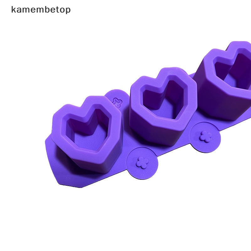 Khuôn Silicone Hình Trái Tim Làm Chậu Hoa DIY