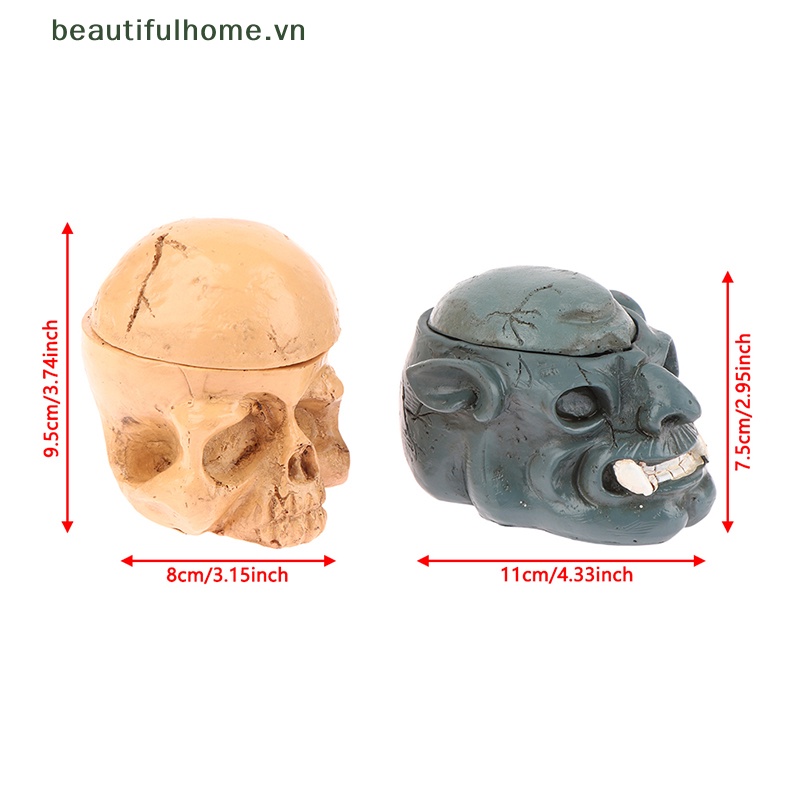 Giá Đỡ Cốc Mực Xăm 7 / 8 Lỗ Bằng Nhựa Cứng Hình Đầu Lâu Độc Đáo