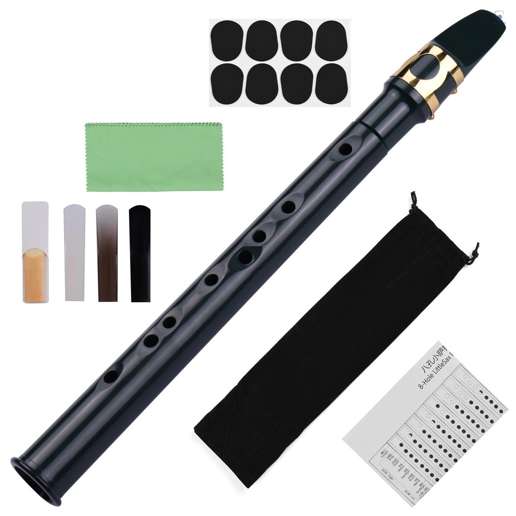 Hộp Đựng Miếng Đệm Ngón Tay 8 Lỗ Mini Bằng Nhựa ABS Kèm Miệng Thổi Chuyên Dụng Cho Kèn Saxophone