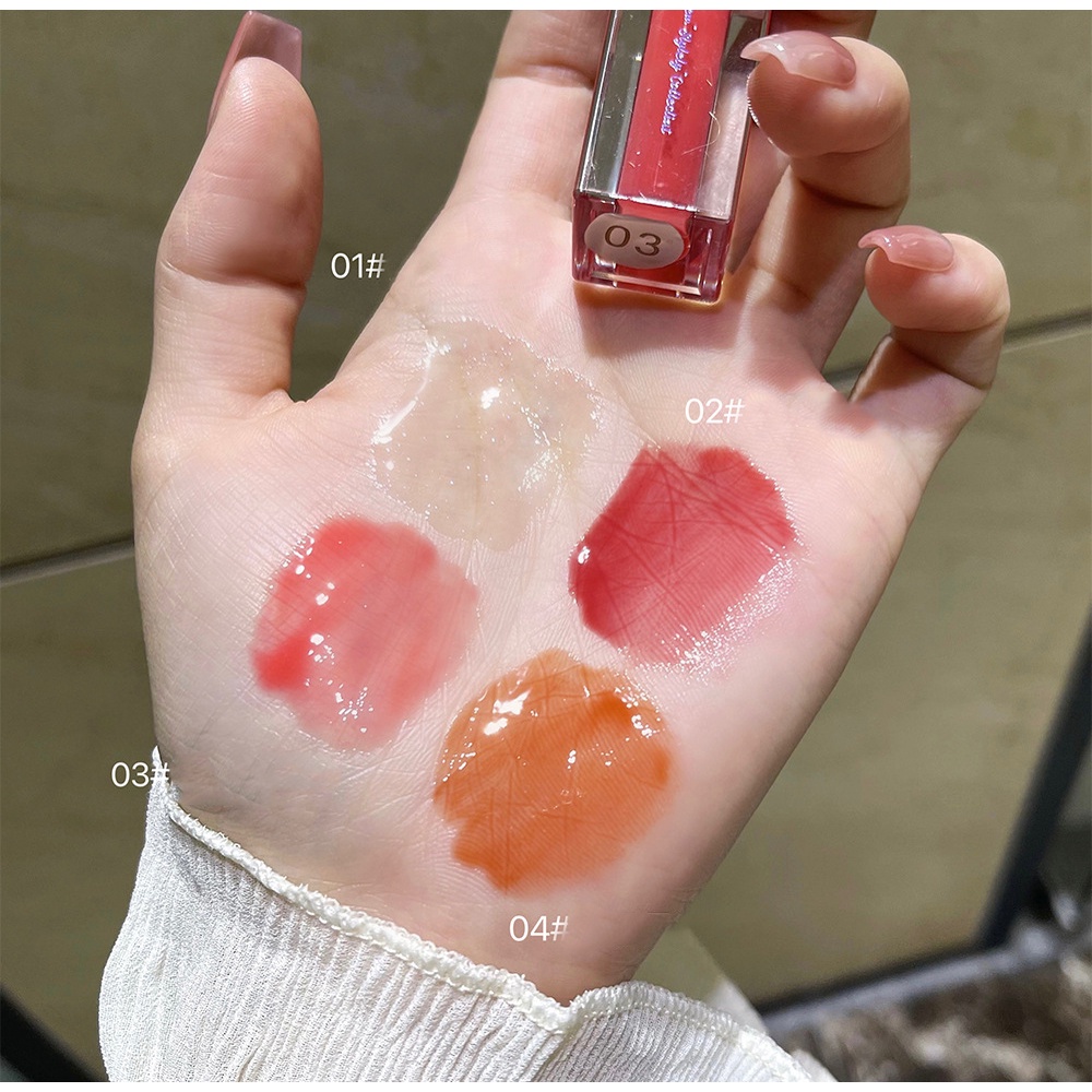 [Lovelin] Son Bóng Dưỡng Môi Hoạt Hình USLIKE Nổi Tiếng Trên web Lâu Trôi Không Dễ Phai Màu Mật Ong Trắng