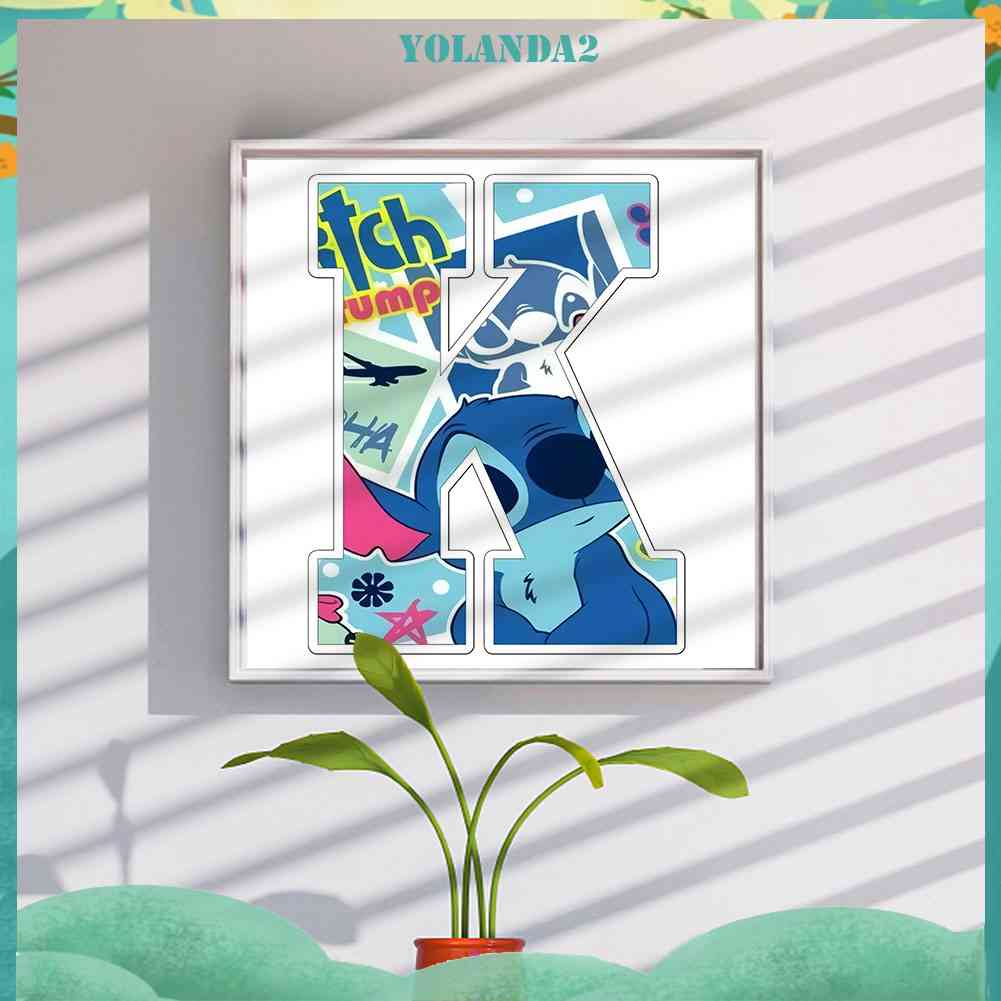 Bộ Tranh Đính Đá 5D Tự Làm Họa Tiết Chữ Disney Độc Đáo