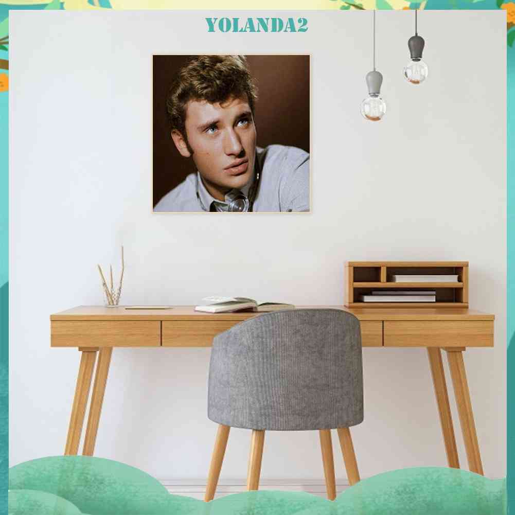 Tranh Đính Đá Kim Cương Toàn Bộ 5D DIY Hình Johnny Aliday