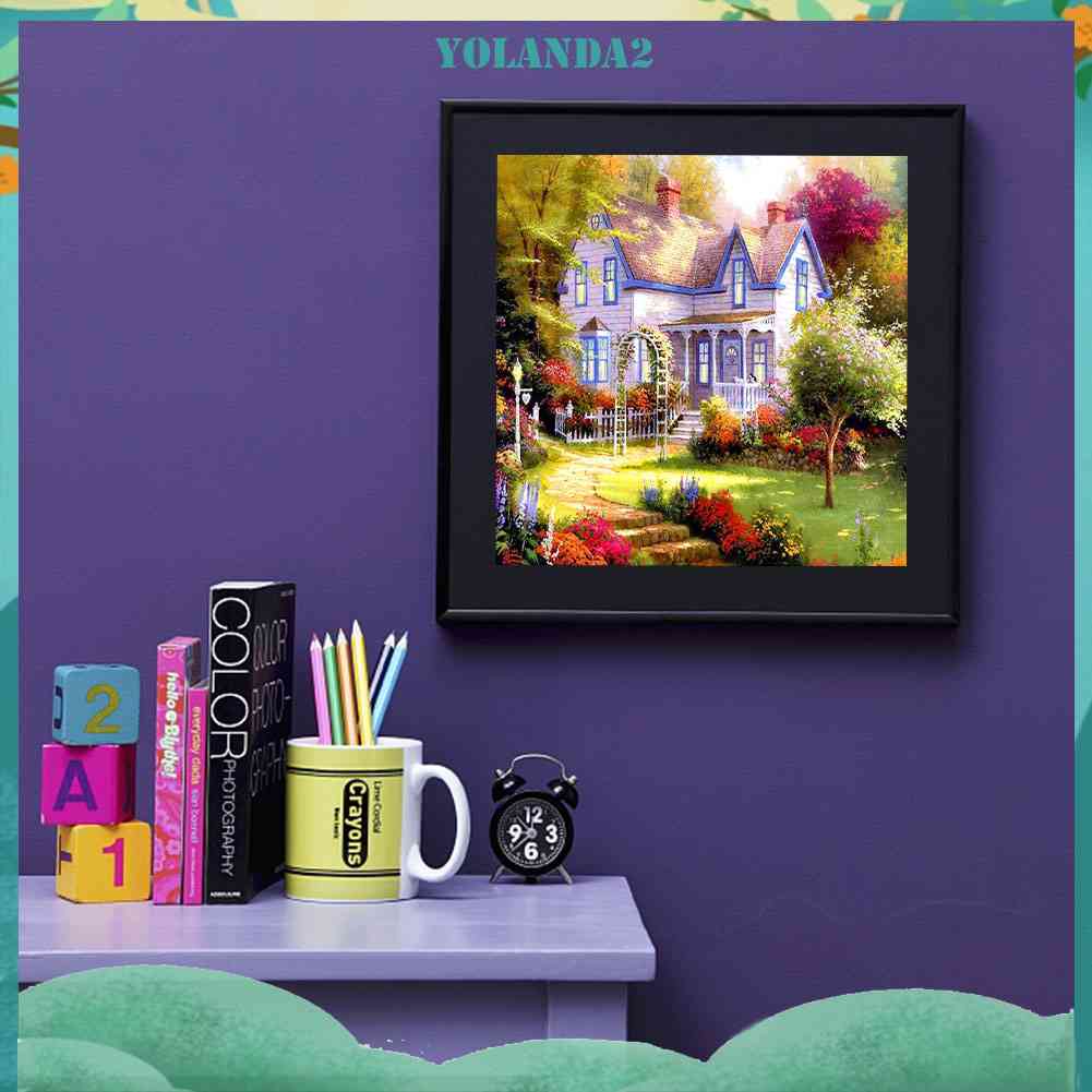 Tranh Đính Đá Kim Cương Toàn Bộ 5D DIY Hình Vẽ Vườn Hoa Hướng Dương