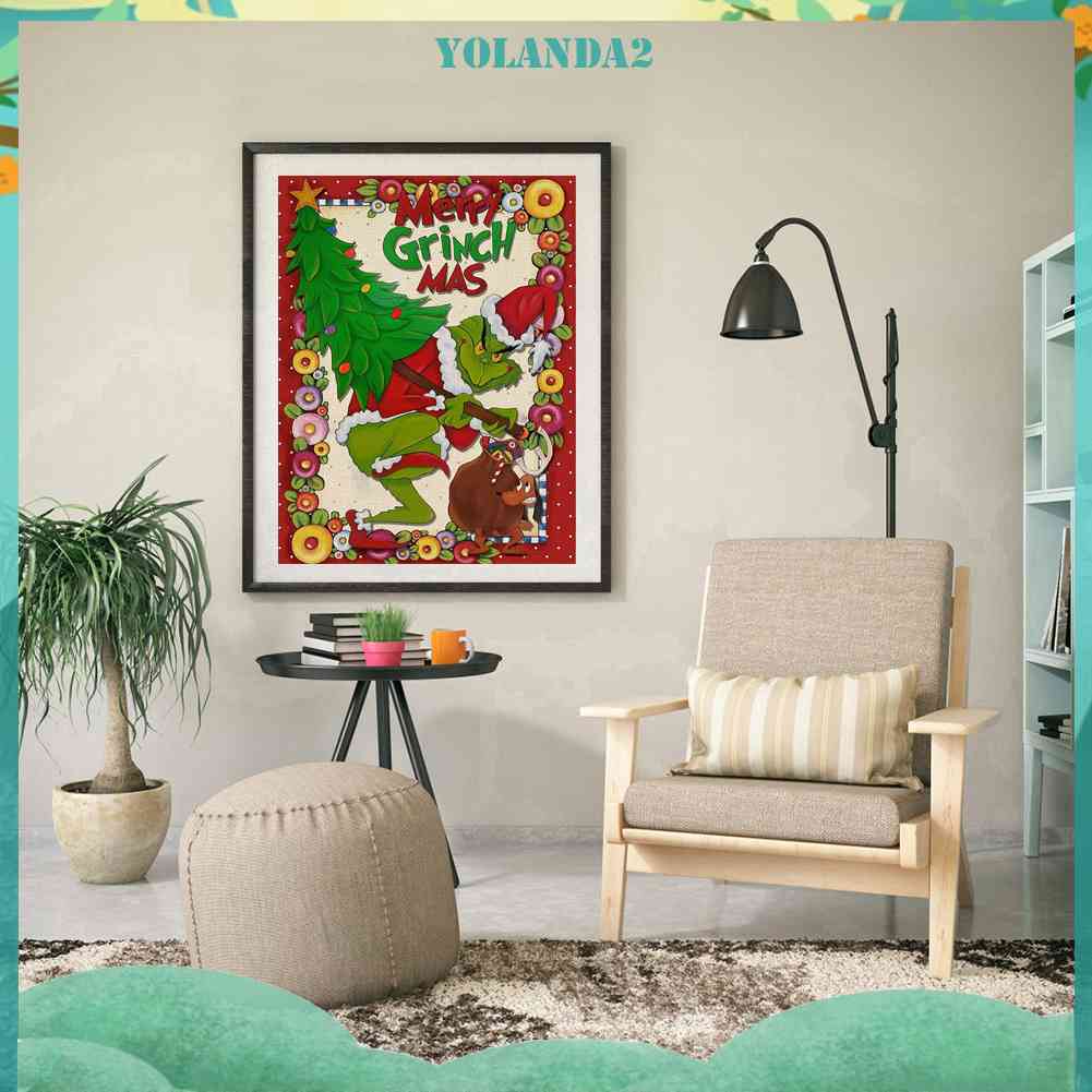 Tranh Đính Đá Kim Cương Toàn Bộ 5D DIY Chủ Đề Giáng Sinh