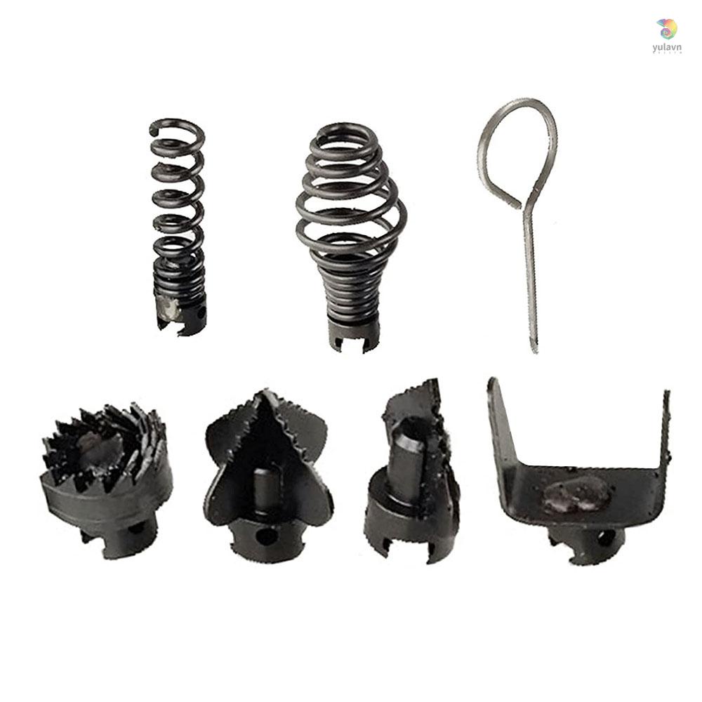 Bộ 7 Đầu Cắt Bằng Thép Mangan 16mm Chuyên Dụng Cho Máy Rửa Đường Ống