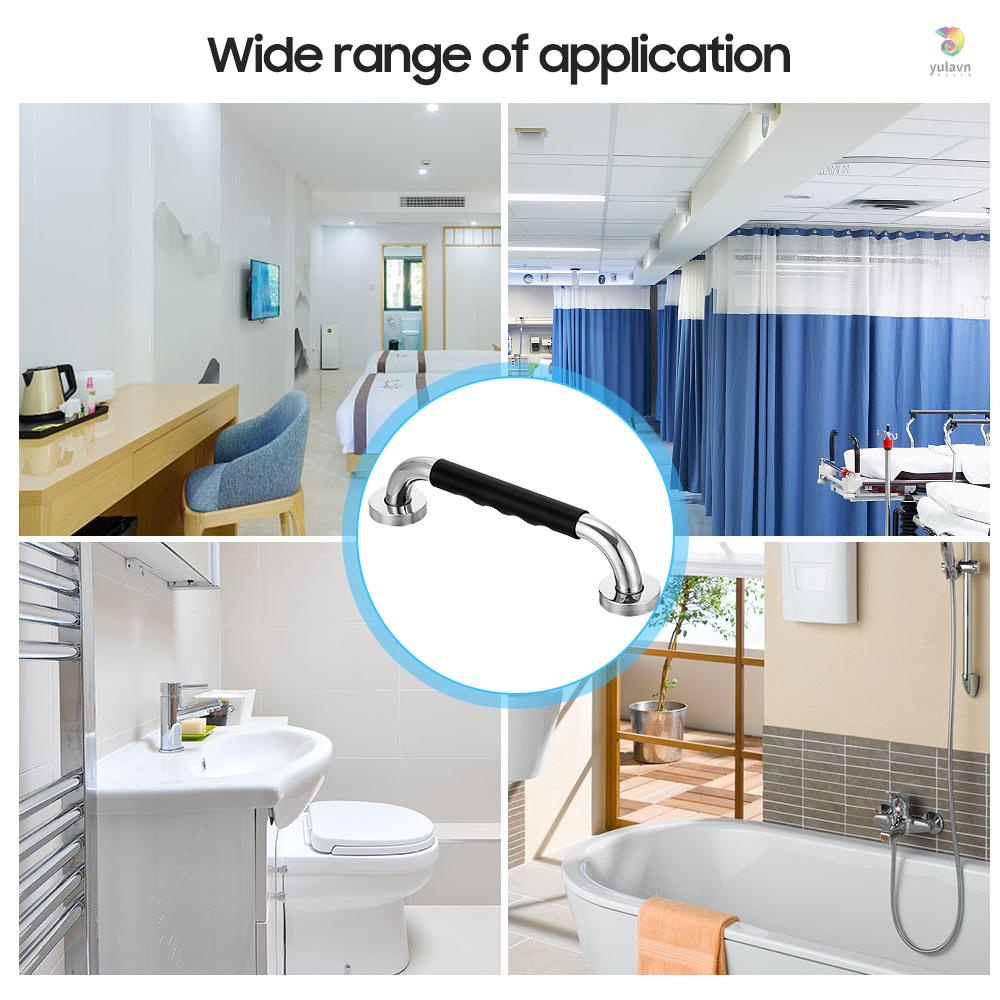 Tay Cầm Silicone Thép Không Gỉ 19.6 Inch Gắn Tường Chống Trượt An Toàn Cho Người Lớn Tuổi