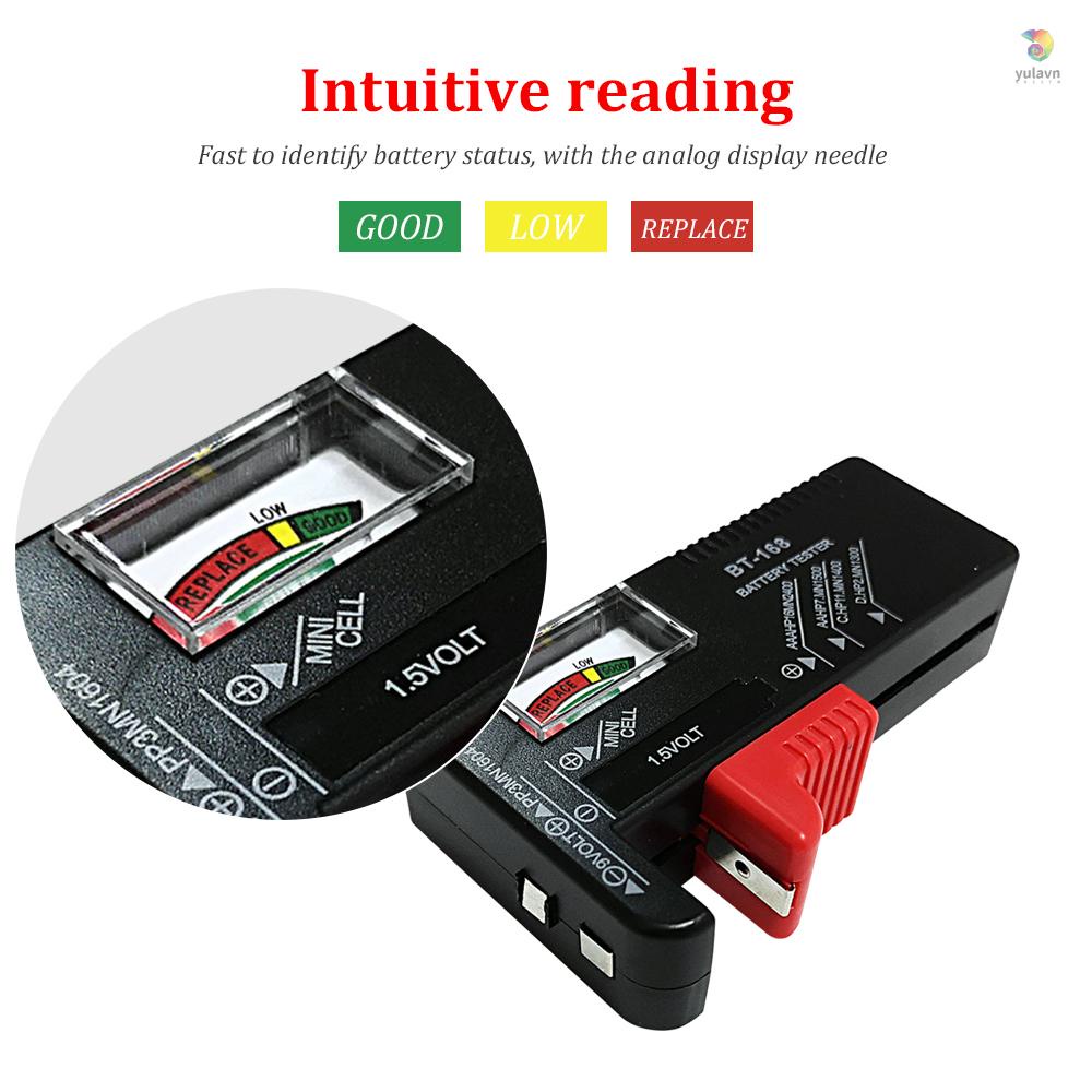 Thiết Bị Kiểm Tra Mức Pin AA AAA C D 9V 1.5V Thông Dụng Dành Cho Gia Đình