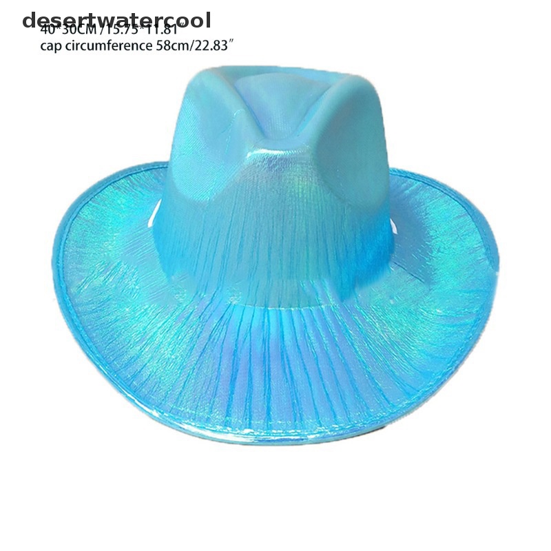 Devn Mũ Cao Bồi Rộng Vành Đính Ngọc Trai Lấp Lánh Ánh Sáng Nhấp Nháy Kiểu Cao Bồi Phương Tây Mart