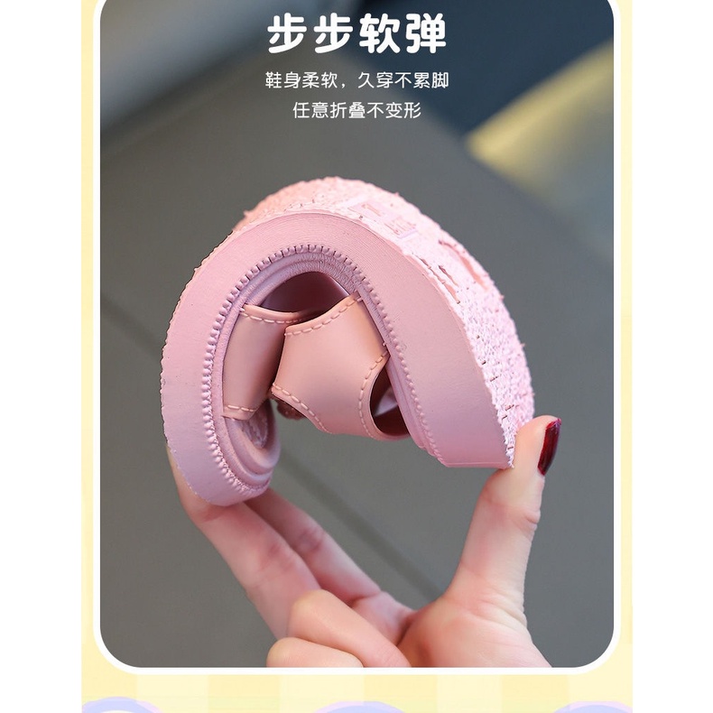 Xăng đan Hở Ngón Đính Nơ Thời Trang Mùa Hè Hàn Quốc 2023 Cho Bé Gái