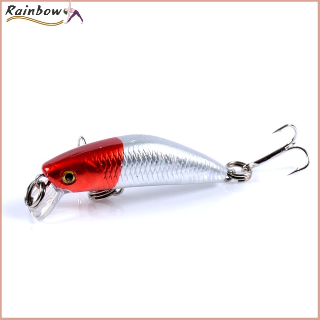 Mồi Giả Nhử Cá Bằng Nhựa Cứng 4.5cm 2.8g Gắn Kèm Móc Câu