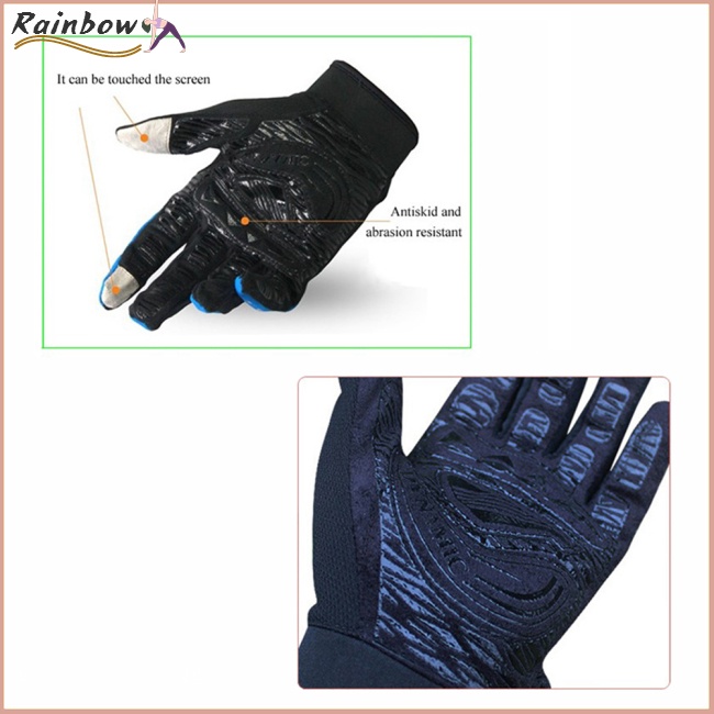 1 Đôi Găng Tay Thể Thao Thoáng Khí Chống Trượt Có Thể Chạm Màn Hình Cảm Ứng Dành Cho Nam Nữ