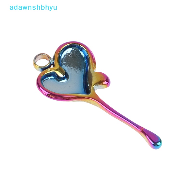 Set 2 Mặt Dây Chuyền Hình Trái Tim Bằng Thép Không Gỉ Cho Nam Nữ