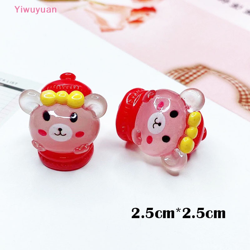 1 Thỏ / Gấu Dạ Quang Trang Trí Phong Cảnh DIY Mới