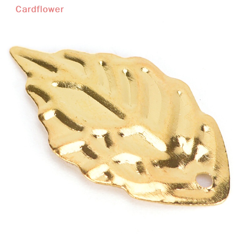 Bộ 50 Phụ Kiện Làm Trang Sức Hình Chiếc Lá Bằng Kim Loại Mới