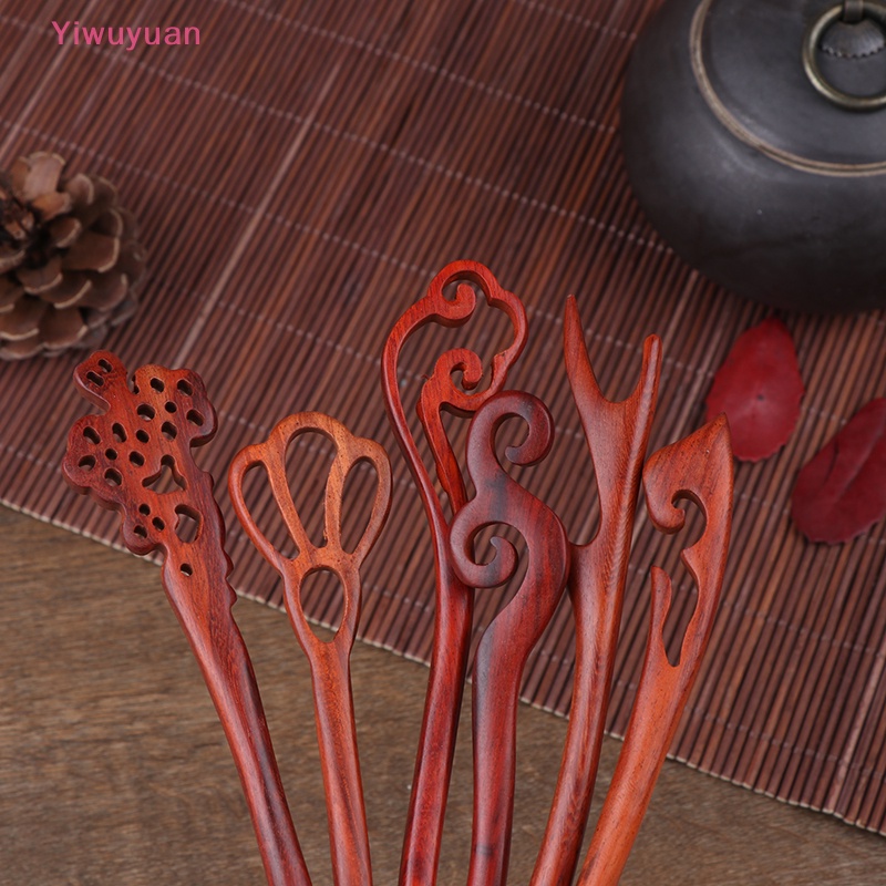Trâm Cài Tóc Bằng Gỗ Chạm Khắc Thủ Công Phong Cách Vintage Cho Nữ Mới