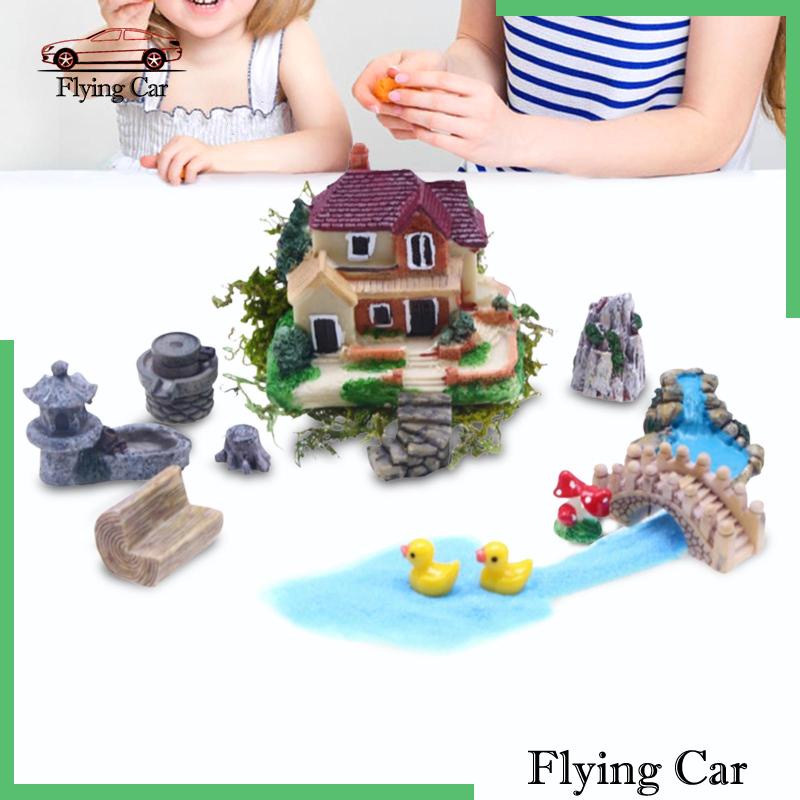 Bộ Mô Hình Villa Tỉ Lệ 1 / 12 Để Bàn Trang Trí DIY