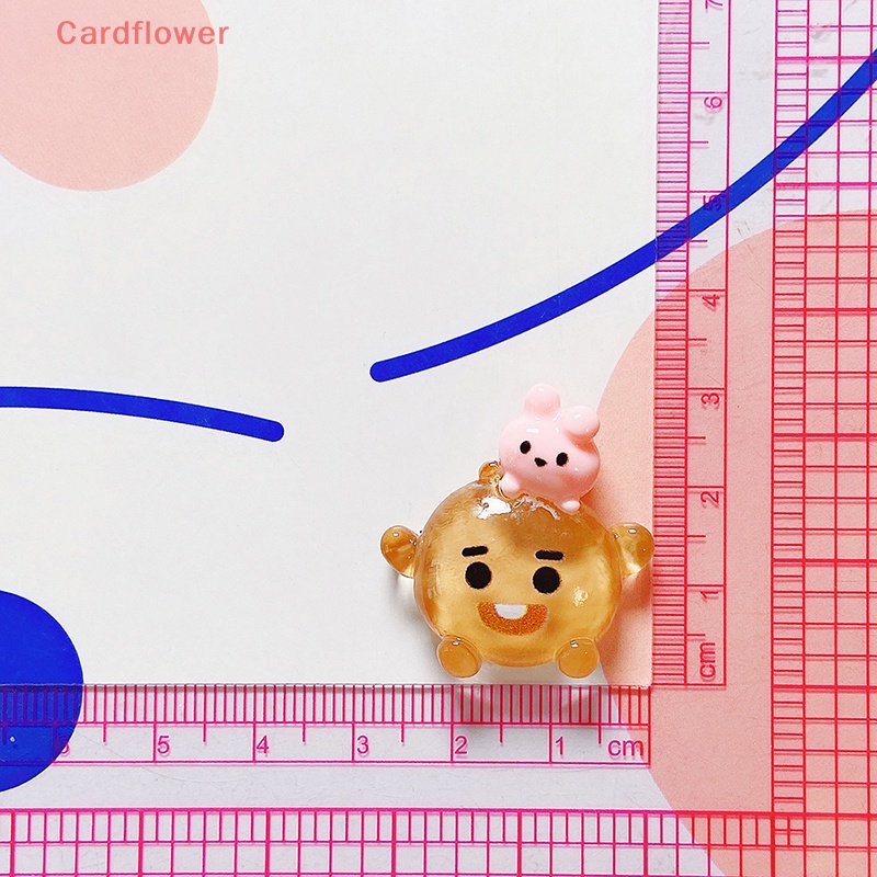 Set 10 Phụ Kiện Kẹp Tóc Bt21 Bằng Nhựa Trong Suốt Dễ Thương Cho Điện Thoại