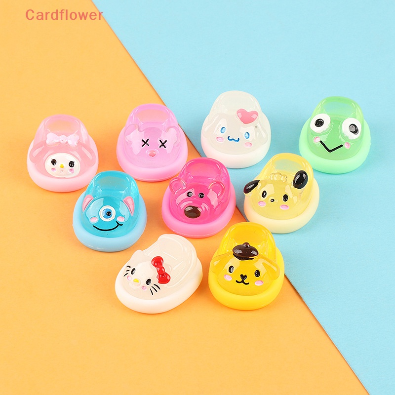 < Cardflower > Phụ Kiện Kẹp Điện Thoại Dạ Quang Tự Làm Hình Hoạt Hình Sanrios Cinnamoroll Kuromi Kawaii